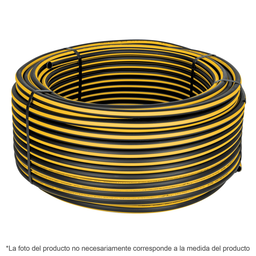Metro de manguera para gas, 3/8' PE-AL-PE en rollo de 100m PPG-38100