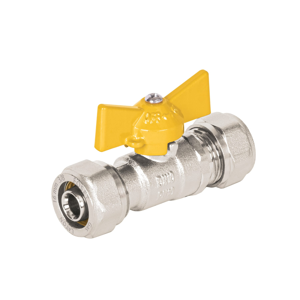 Válvula esfera para PE-AL-PE, 3/8', FOSET PPG-38VE