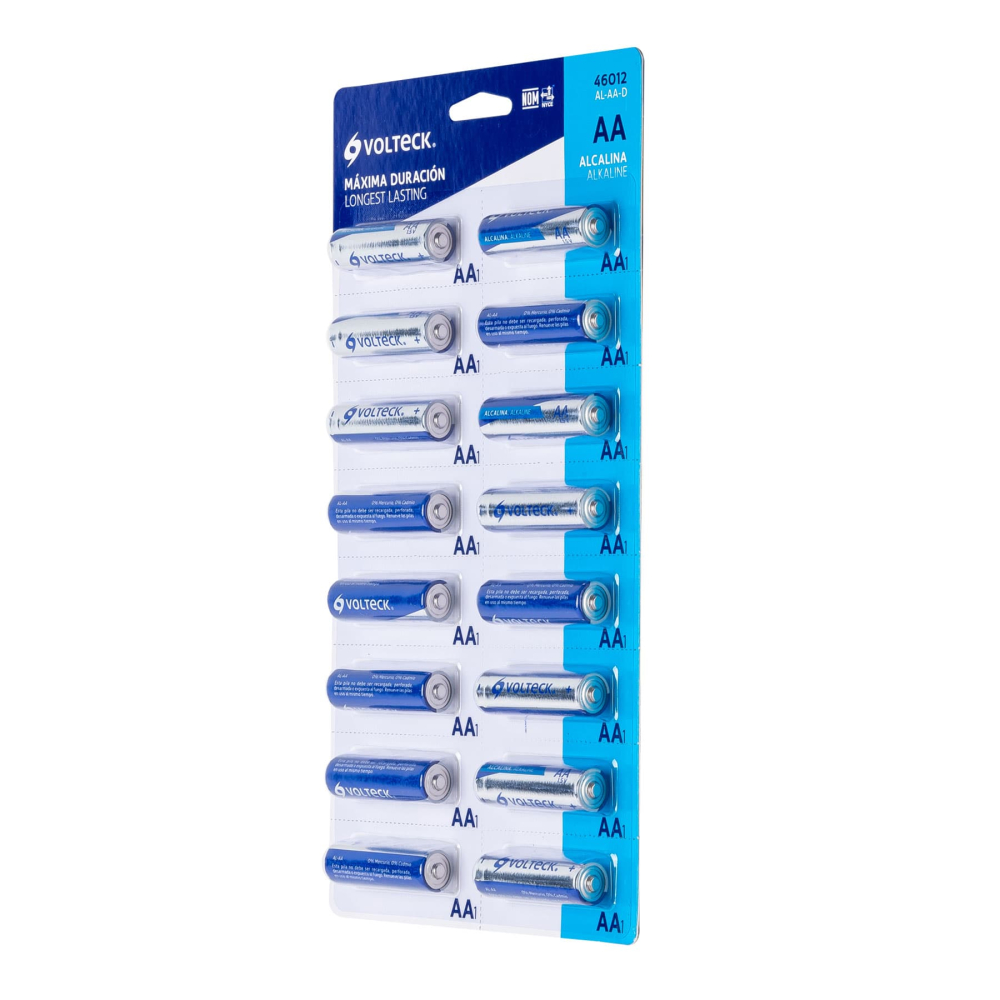 Despachador con 16 pilas alcalinas AA, VOLTECK AL-AA-D