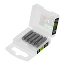 Estuche con 5 puntas torx T40 largo 1', TRUPER EXPERT PUDE-5140