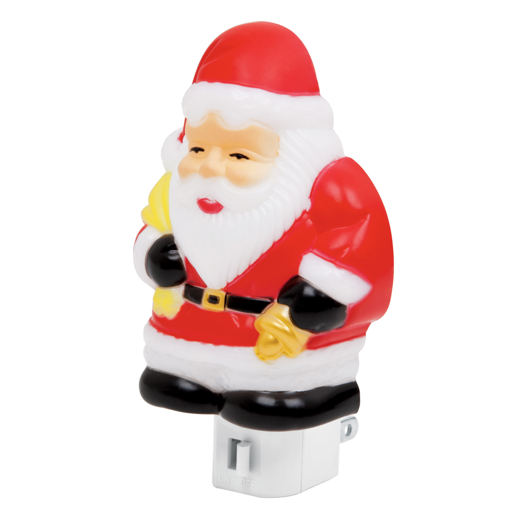 Luz de noche con lámpara E12, Santa Claus, VOLTECK LUZ-07