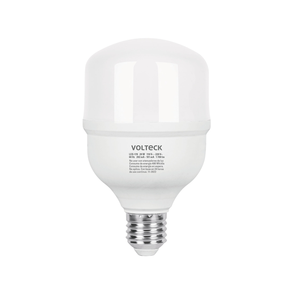 Foco LED alta potencia 20 W (170 W), 6500 K, E26, VOLTECK LED-170