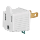 Bolsa con 2 adaptadores 3 a 2 blancos, VOLTECK AD-32B