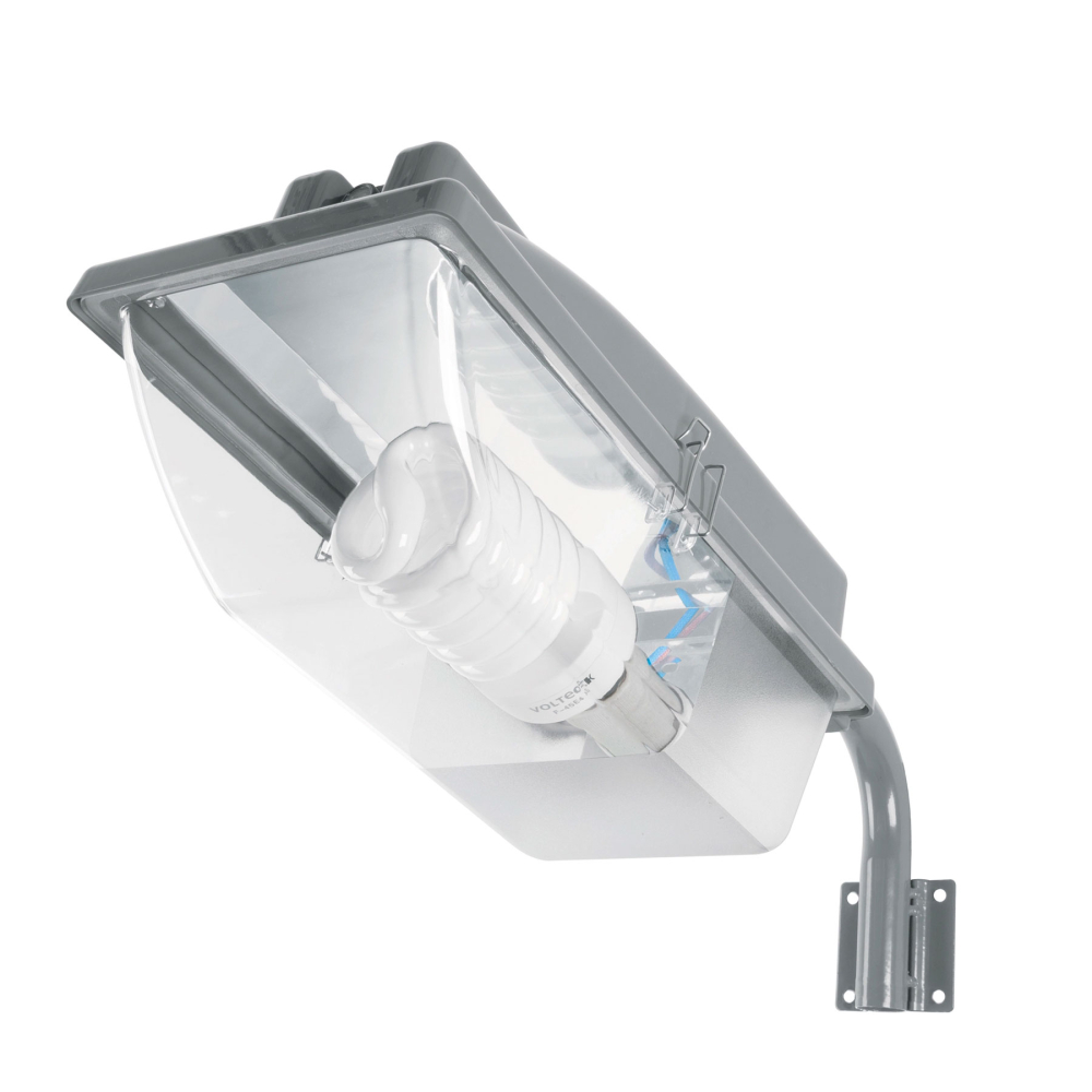Luminario suburbano ABS con foco LED 30W 6500K sensor de luz SUB-830F