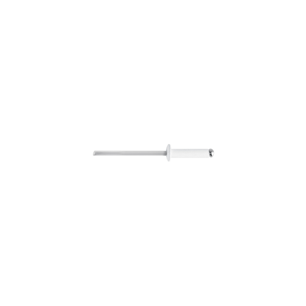Bolsa c/50 remaches 1/8'x5/16' blancos de aluminio, ala 1/4' R-45BB