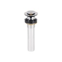 Contra para lavabo, sin rebosadero, sistema push, cromo CE-206S