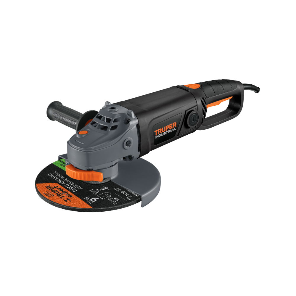 Esmeriladora angular 9', 2100W, TRUPER INDUSTRIAL ESMA-9N3