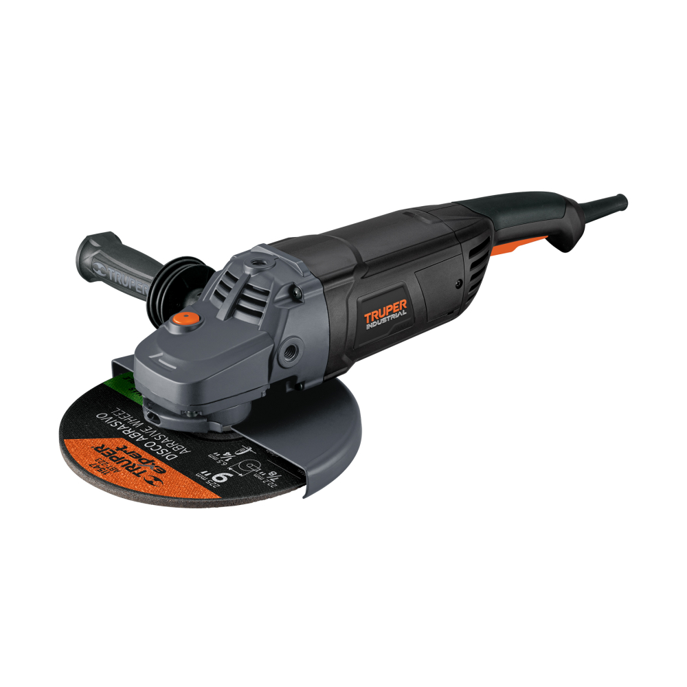 Esmeriladora angular 9', 2450W, TRUPER INDUSTRIAL ESMA-9N4