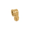 Codo para estufa a 90° de latón de 3/8 x 3/8', FOSET CLG-521