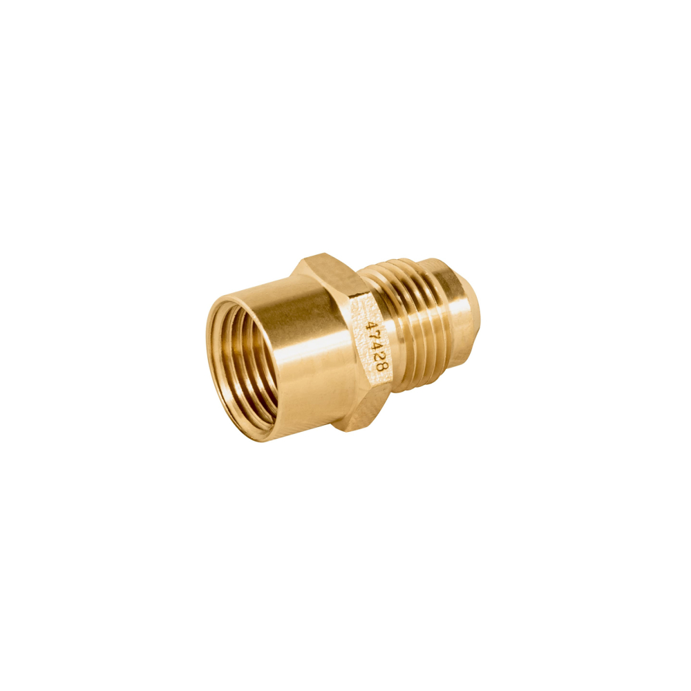 Niple campana de latón de 3/8' X 3/8', FOSET CLG-491