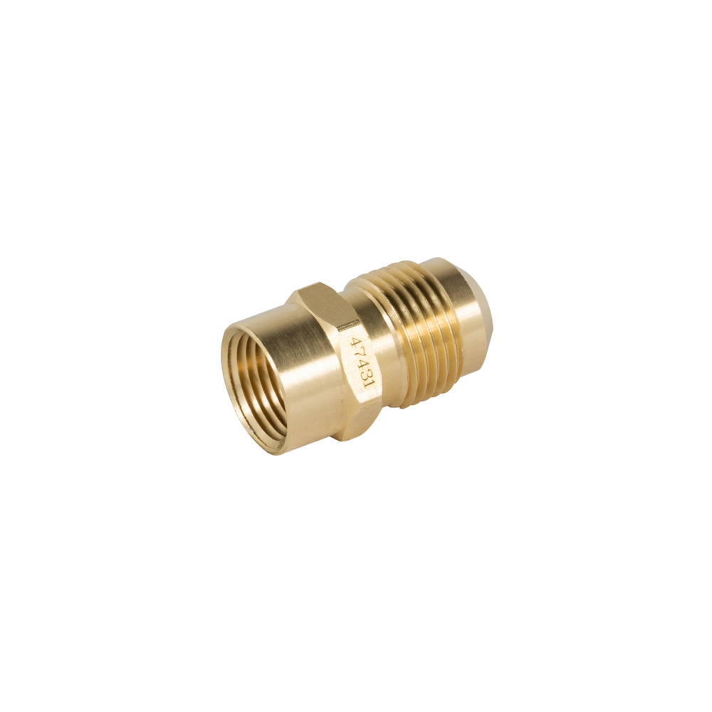 Niple campana de latón de 1/2' X 3/8', FOSET CLG-494