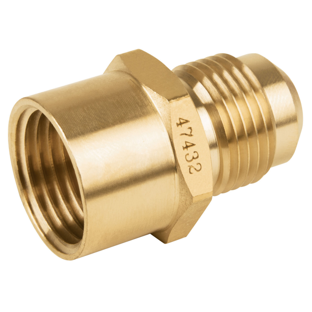 Niple campana de latón de 1/2' X 1/2', FOSET CLG-495
