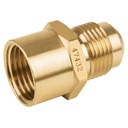 Niple campana de latón de 1/2' X 1/2', FOSET CLG-495