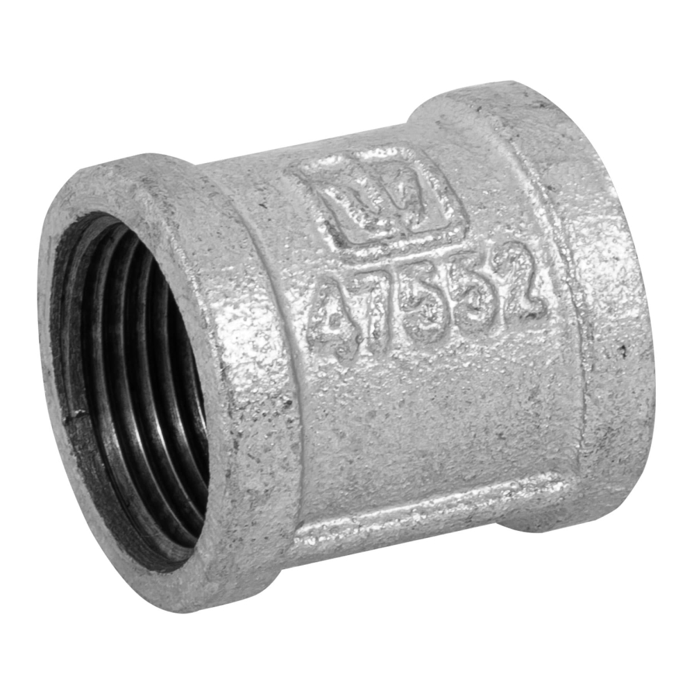 Cople reforzado de acero galvanizado de 1', FOSET CG-203