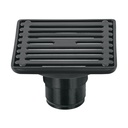 Resumidero cuadrado 4' x 4', acero inoxidable, negro, AQUA RS-701M