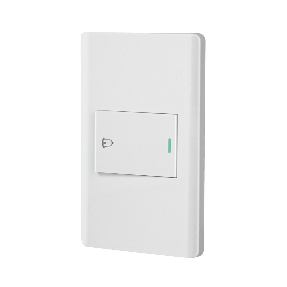 Placa armada blanca 1 interruptor de timbre 1.5 mód, Lisboa PA-TI-LB