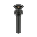 Contra para lavabo, sin rebosadero, sistema push, negro CE-206SM