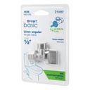 Llave angular 1/2', 1/4 de vuelta, roscable, blíster, BASIC ANG-07BL