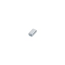 Bolsa con 50 casquillos dobles de aluminio, 1/16', FIERO CAD-1/16