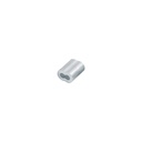 Bolsa con 50 casquillos dobles de aluminio, 1/8', FIERO CAD-1/8