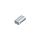 Bolsa con 50 casquillos dobles de aluminio, 3/16', FIERO CAD-3/16