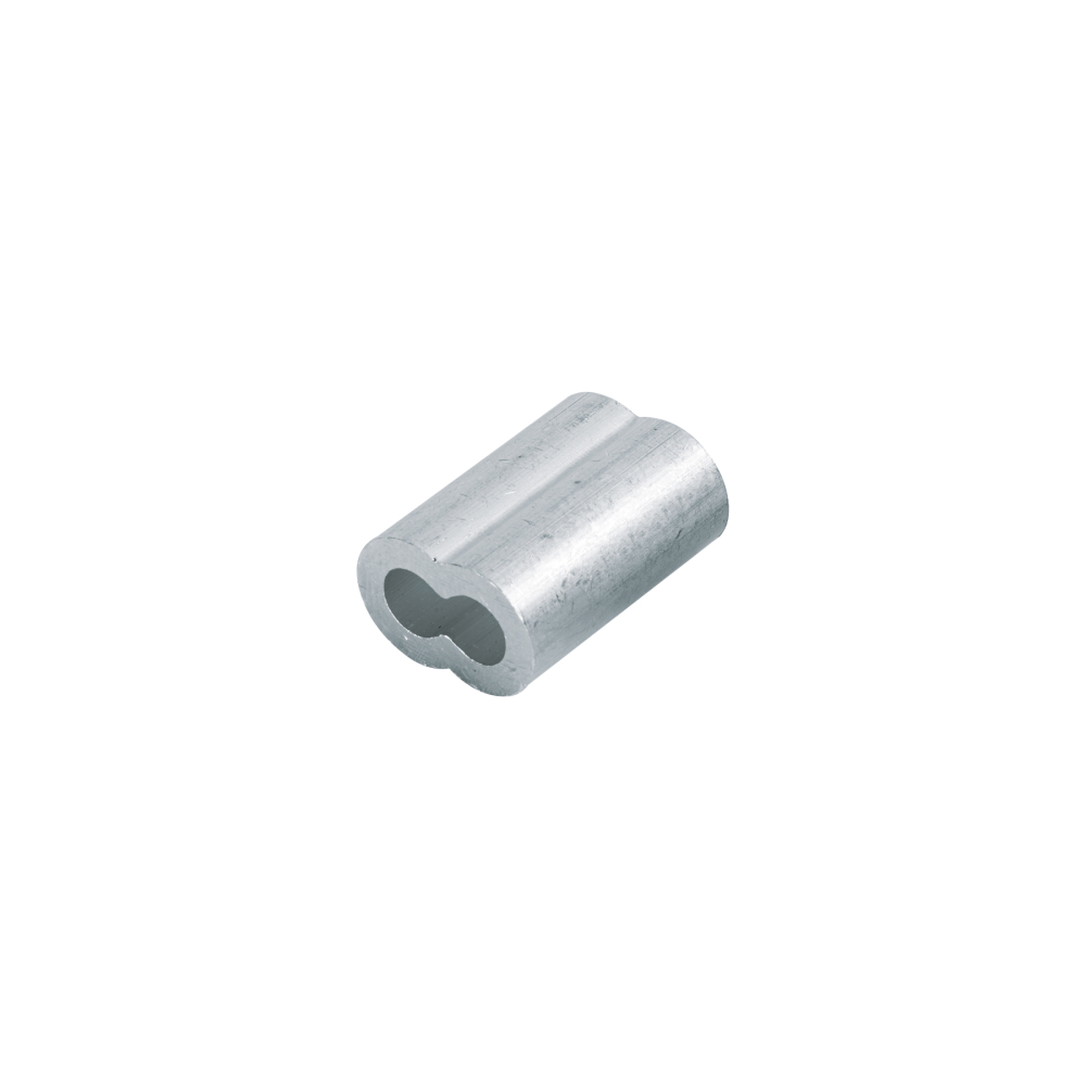 Bolsa con 50 casquillos dobles de aluminio, 1/4', FIERO CAD-1/4