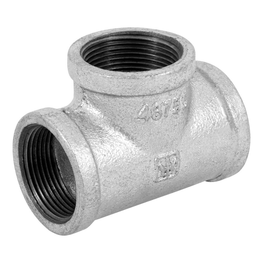 Tee sencilla 1-1/4' acero galvanizado, FOSET CG-704