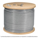 Metro de cable rígido 3/16' acero 7x7 recubierto PVC, 300 m CAB-3/16RX3