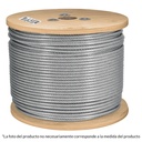 Metro cable flexible 3/16' acero 7x19 recubierto PVC, 300 m CAB-3/16FX3