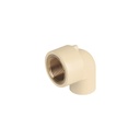 Codo 90° de CPVC con inserto latón 3/4', FOSET CPVC-502