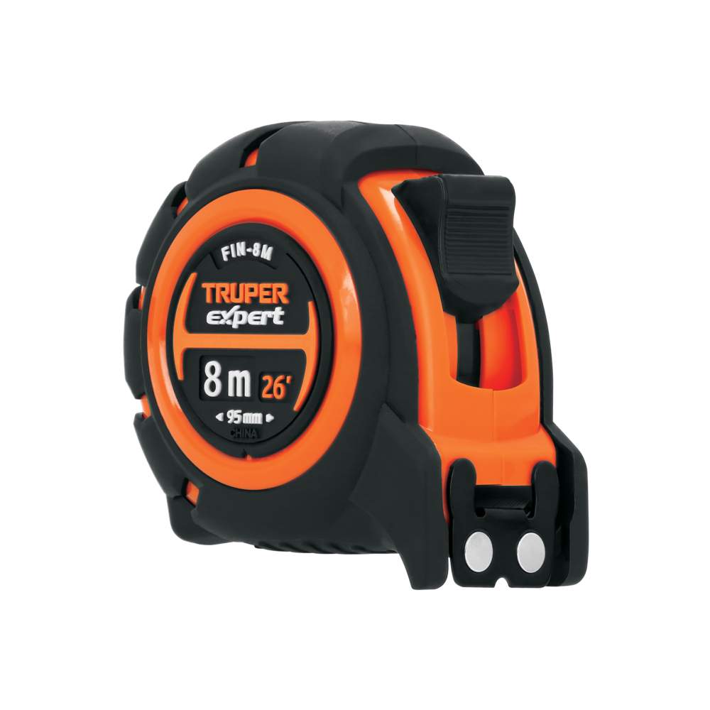 Flexómetro industrial contra impactos 8 m cinta 25 mm FIN-8M