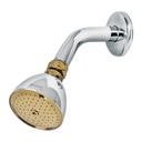 Regadera cónica 2-1/2',metálica, brazo y chapetón, cromo-oro R-509G