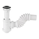 Céspol de bote de polietileno con contra, para lavabo, FOSET CE-218