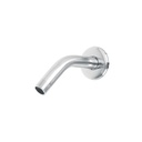 Brazo de acero cromado y chapetón de acero inox p/regadera BCH-500