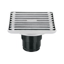 Resumidero cuadrado 4' x 4', acero inoxidable, AQUA RS-701