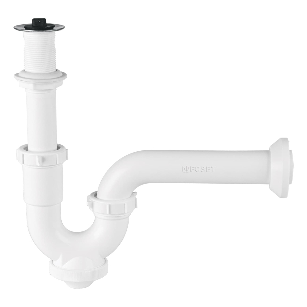 Céspol rígido de ABS con contra, para lavabo, FOSET CE-234