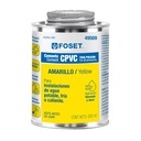 Cemento p/CPVC, amarillo, toda presión, lata 500ml, FOSET PCPVC-500