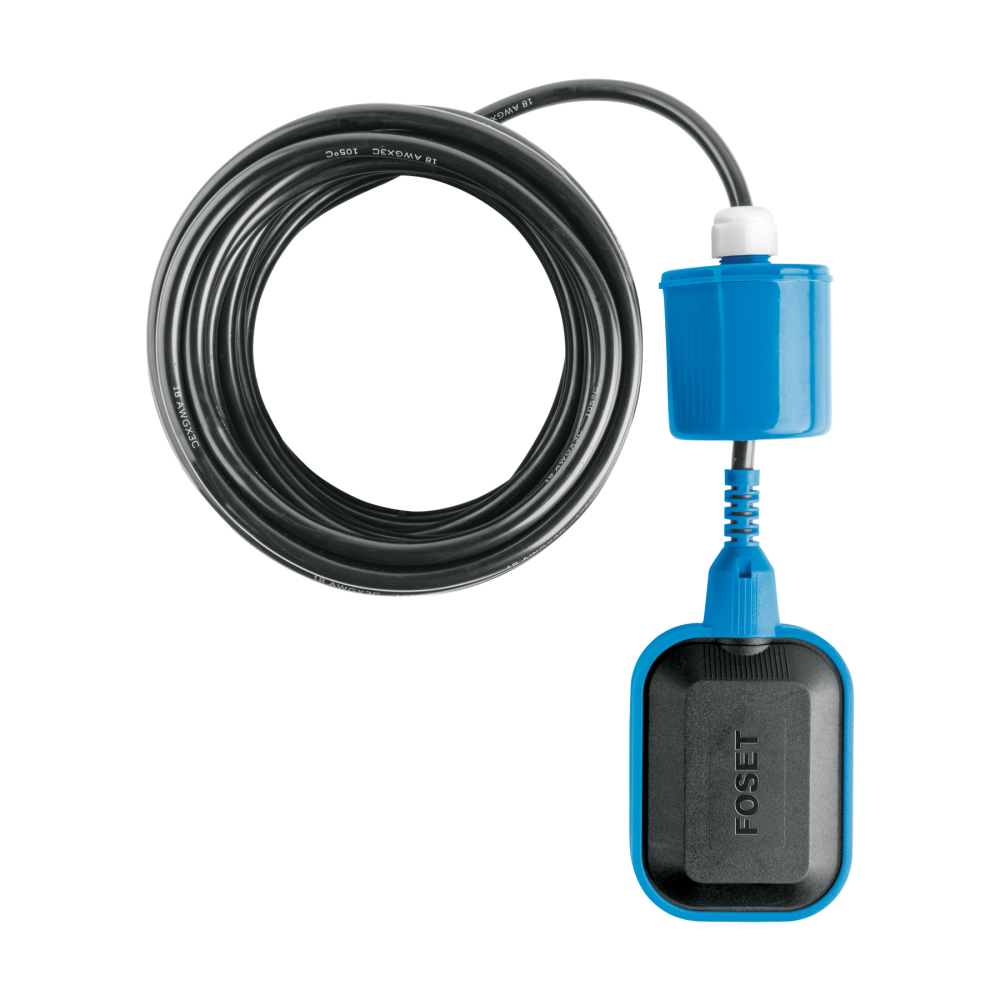 Flotador eléctrico con cable de 10 m, 10 A, FOSET FLE-10