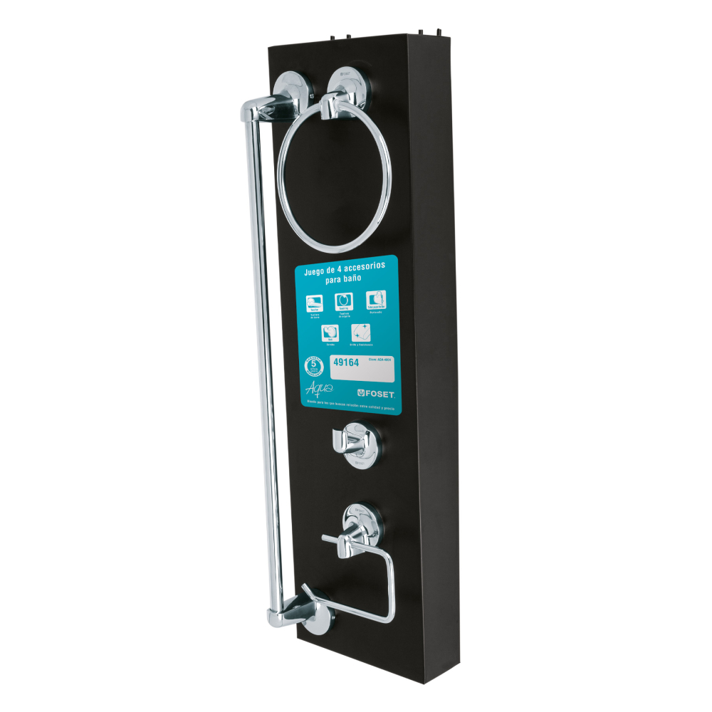 Exhibidor con juego de accesorios AQA-4004, FOSET EX-AQA-4004