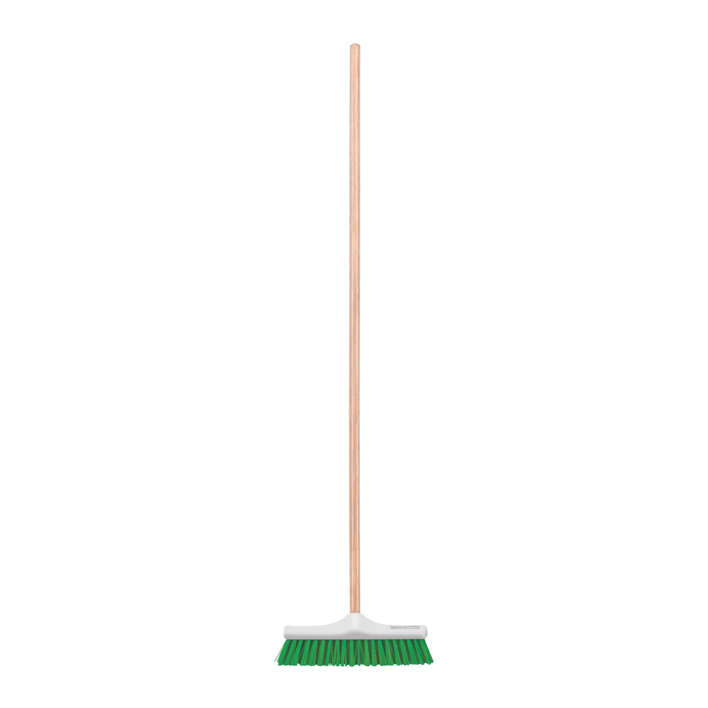 Cepillo para barrer cerda rígida de 30 cm, bastón de madera CEPI-30