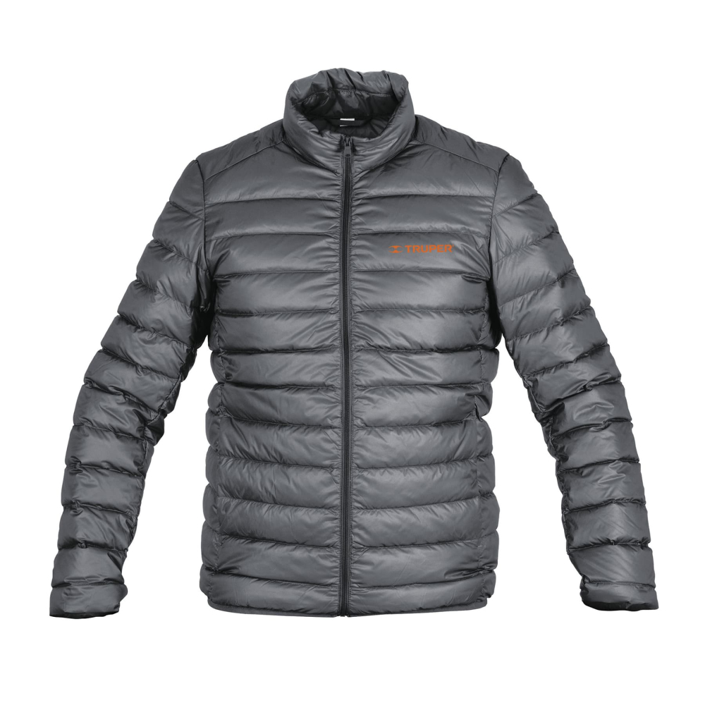 Chamarra de plumas ligera para hombre, gris, G, TRUPER CHAM-GC-G