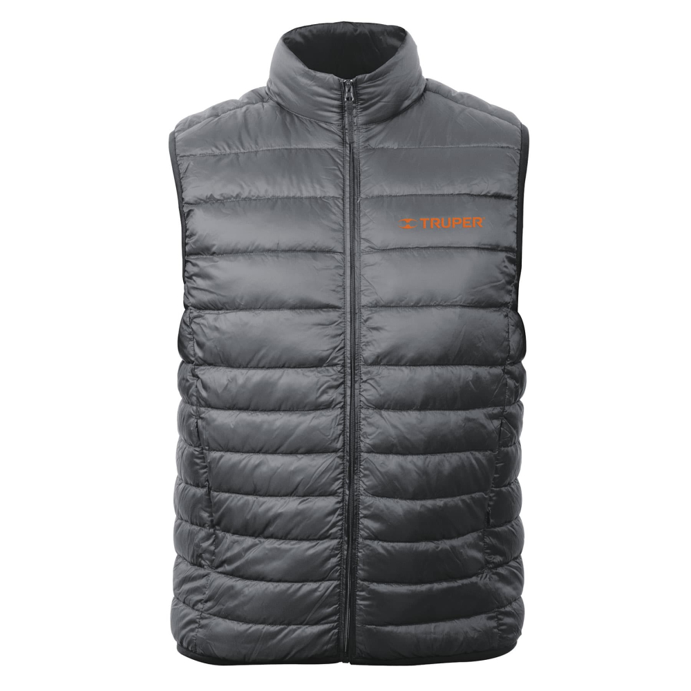 Chaleco de plumas ligero para hombre, gris, M, TRUPER CHA-GC-M