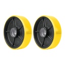 2 Ruedas para patín traspaleta de 2.5 ton PAT-2.5PU, TRUPER RU-PAT-PUR