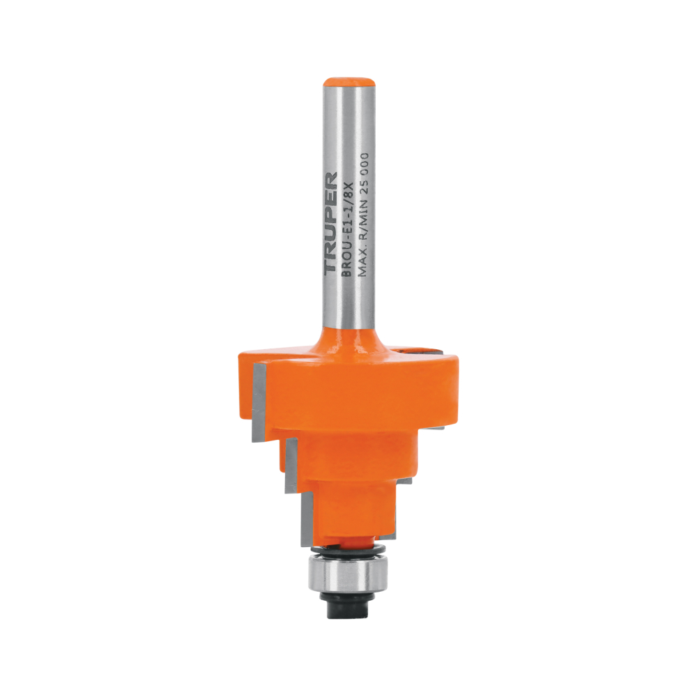 Broca para router, escalonada, 1-1/8', con balero, TRUPER BROU-E1-1/8X