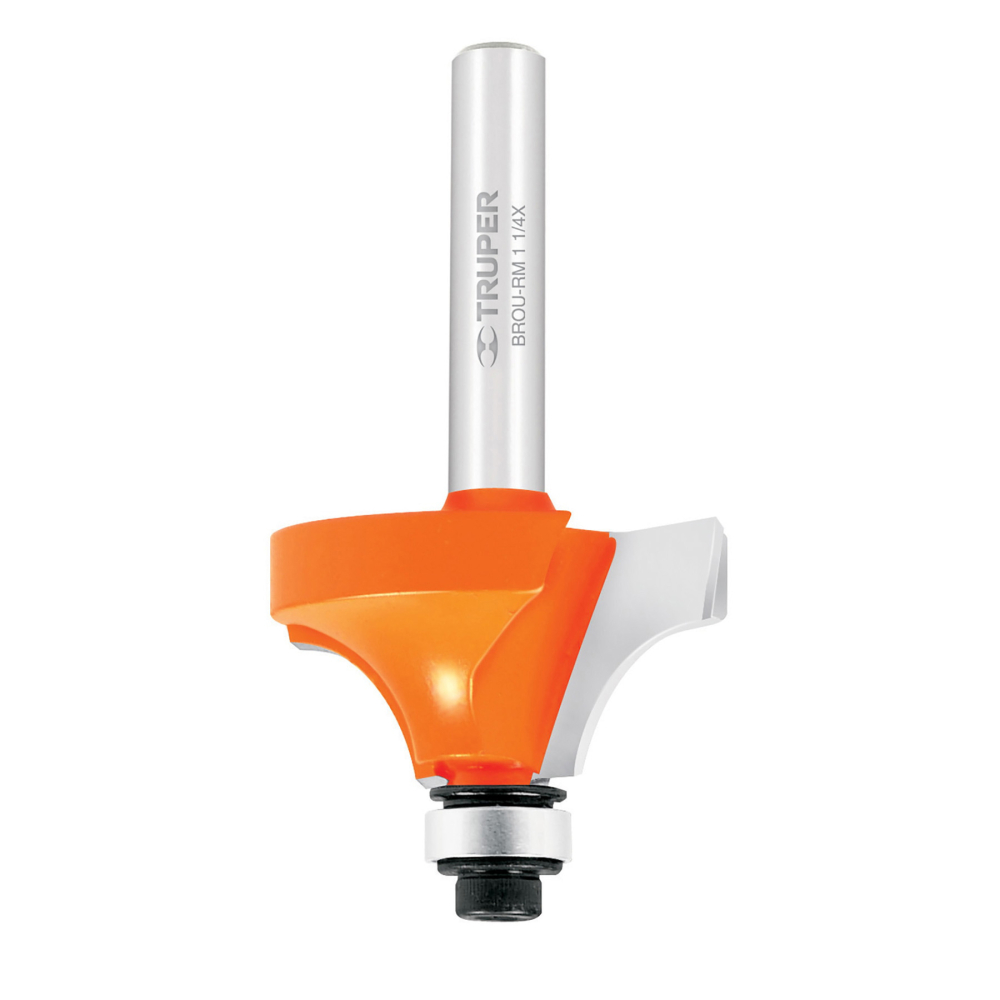 Broca para router, redondeado con moldura, 1-1/4' con balero BROU-RM1-1/4X