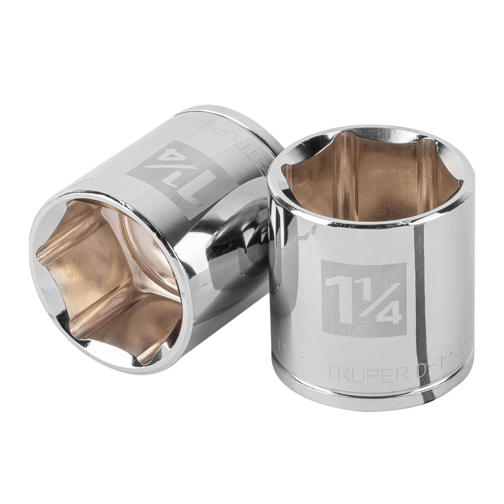 Dado de 1-1/4', 6 puntas, cuadro 1/2', TRUPER D-1240-H