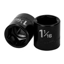 Dado de impacto de 1-1/16', 6 puntas, cuadro 1/2', TRUPER D-7434-H