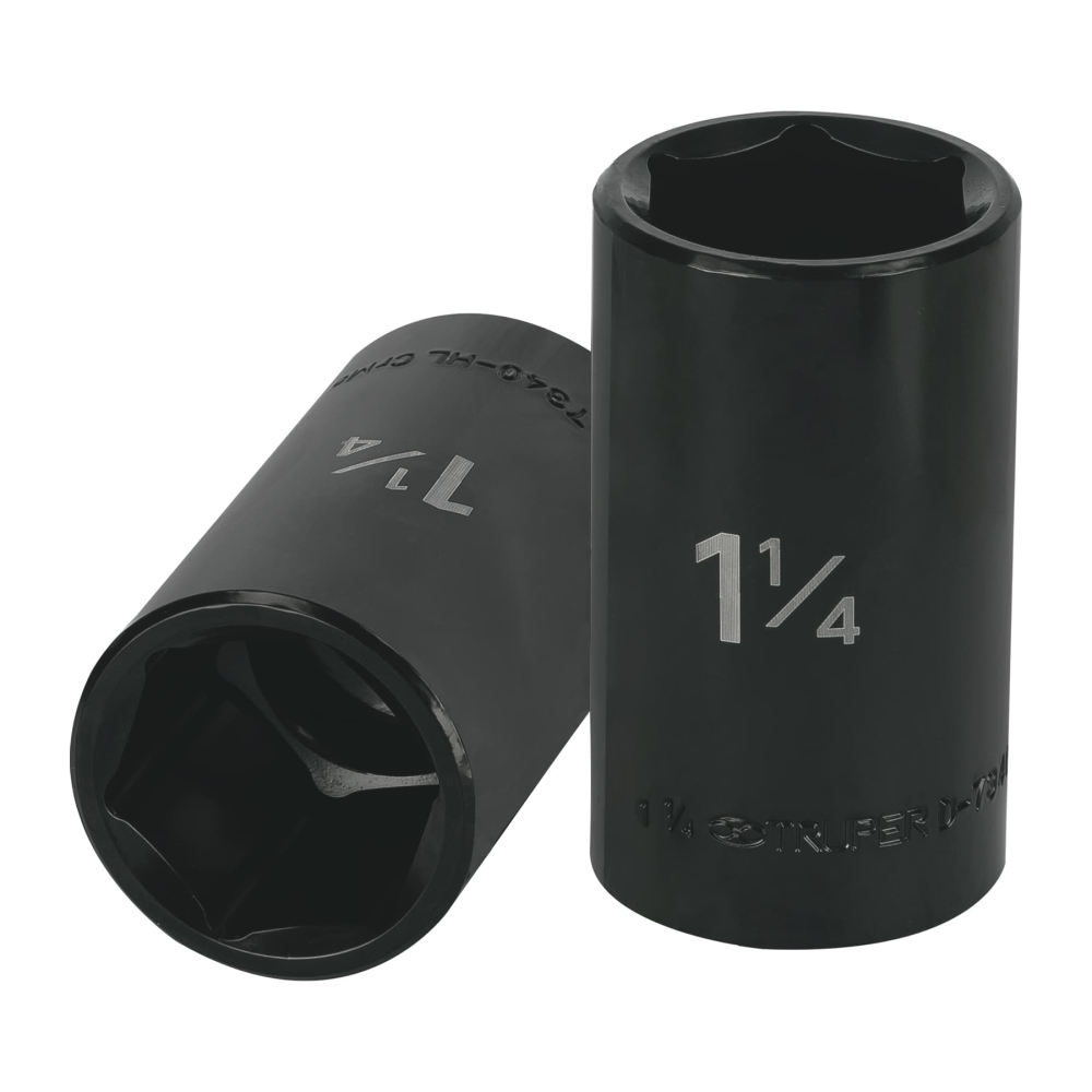 Dado largo impacto de 1-1/4', 6 puntas, cuadro 1/2', TRUPER D-7340-HL