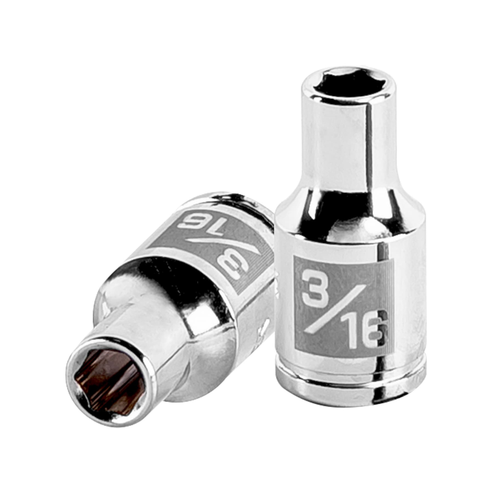 Dado de 3/16', 6 puntas, cuadro 1/4', TRUPER D-1406