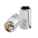 Dado de 3/8', 6 puntas, cuadro 1/4', TRUPER D-1412